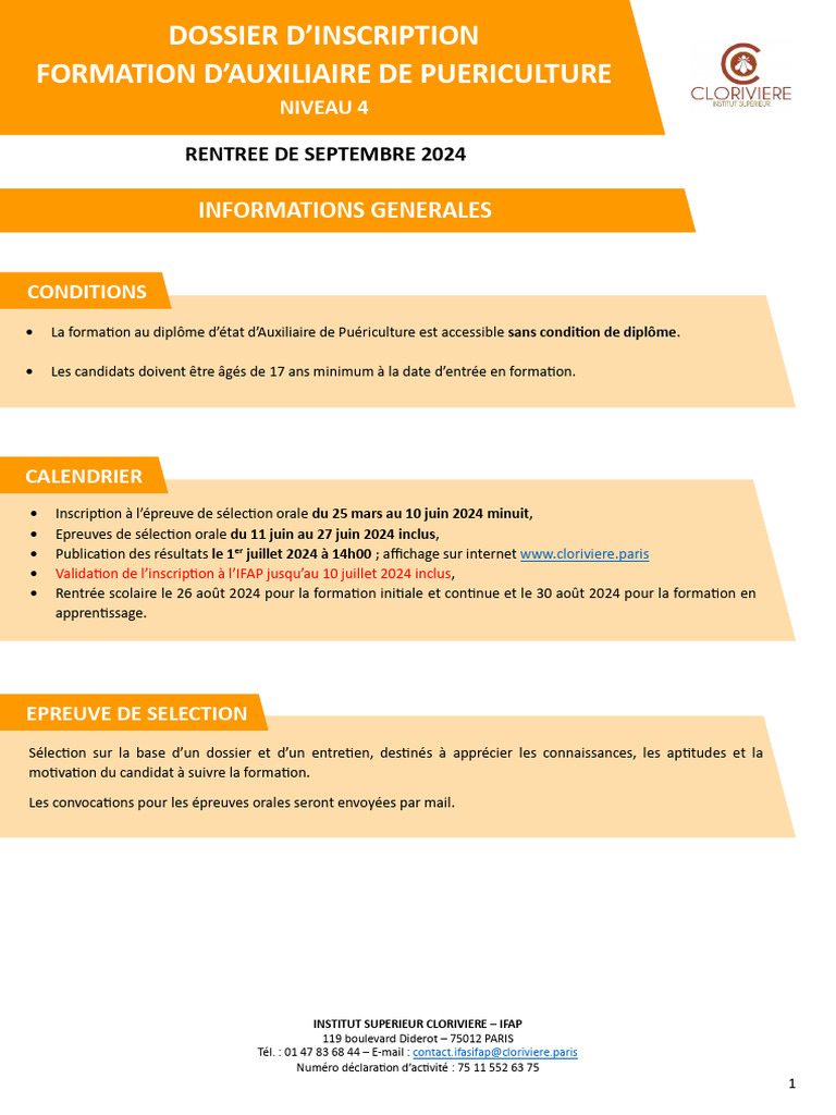 Dossier Inscription DEAP | PDF