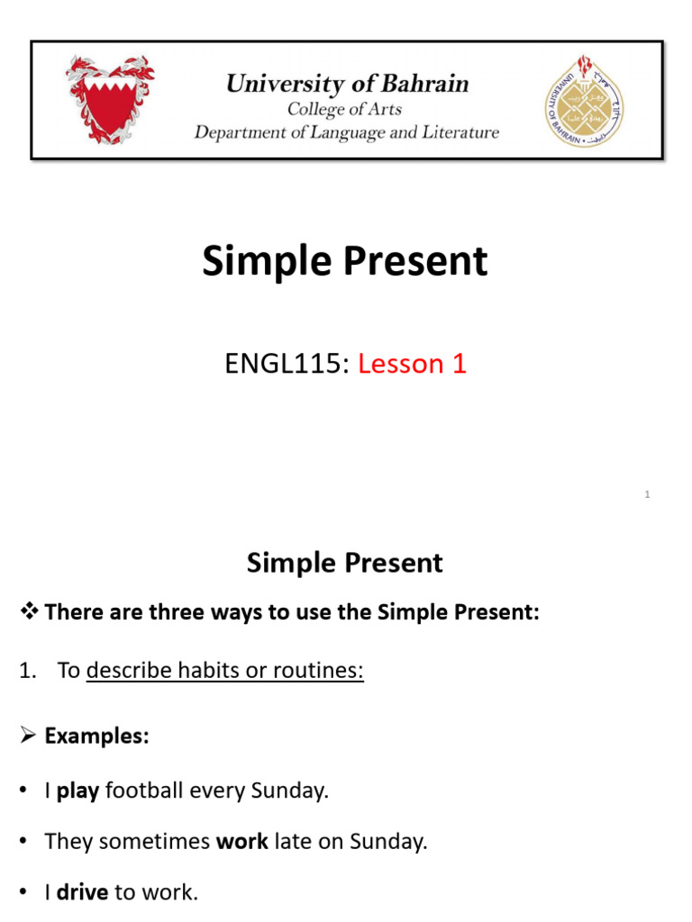 Simple Present | PDF