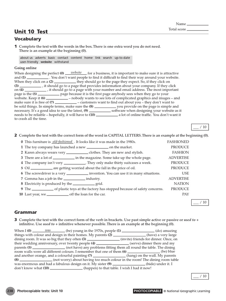 Unit 10 Life Pre Intermediate | PDF