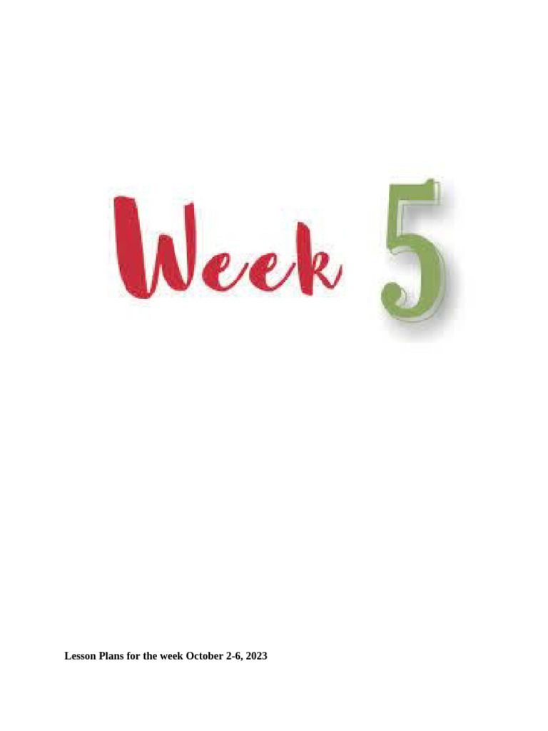 Week 5 | PDF