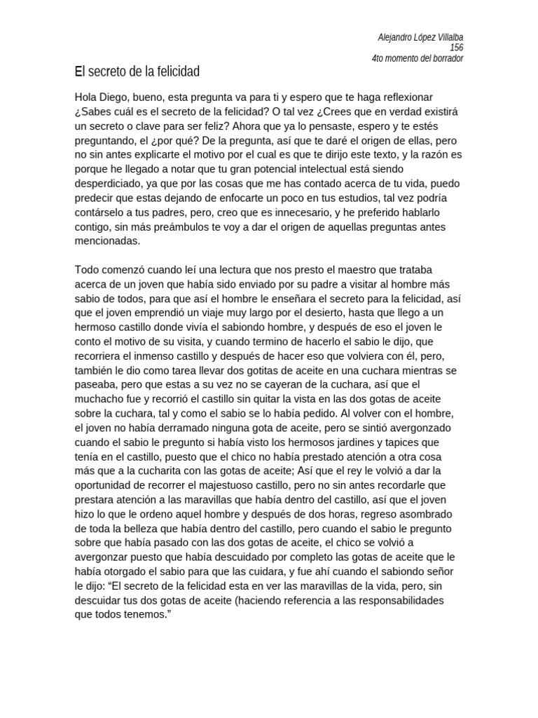 El Secreto de La Felicidad 4to Momento | PDF