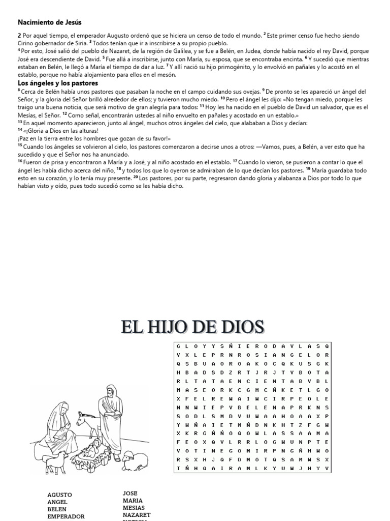 EL HIJO DE DIOS CATEQUESIS | PDF