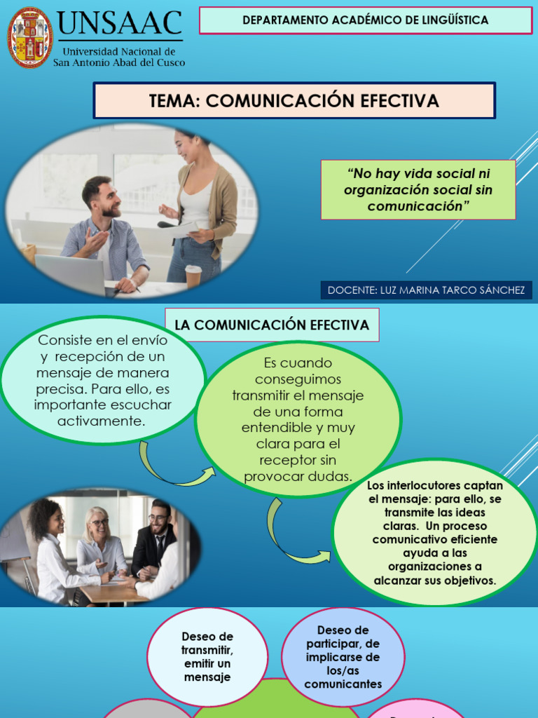 La Comunicación Efectiva | PDF | Comunicación | Crecimiento personal y ...