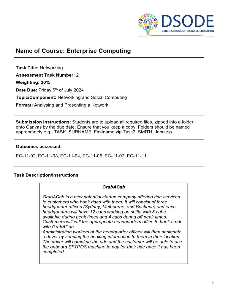 DSODE Prelim EC Assessment Task 2-1 | PDF