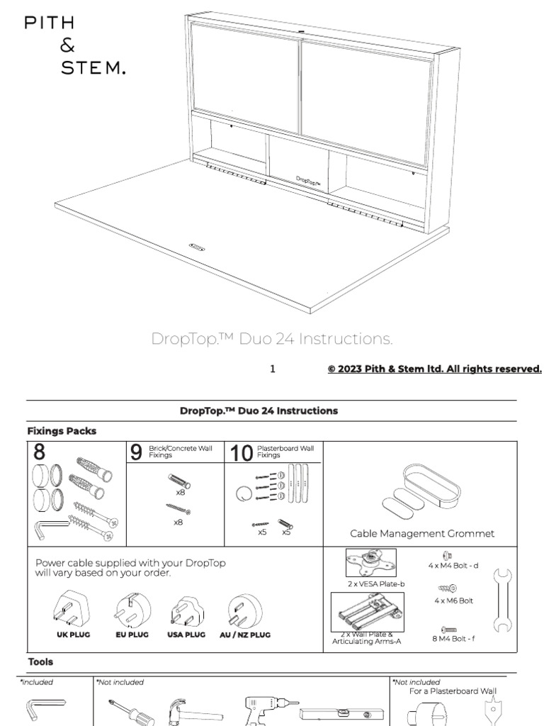 DropTop Duo 24 Instructions 052023v1 | PDF