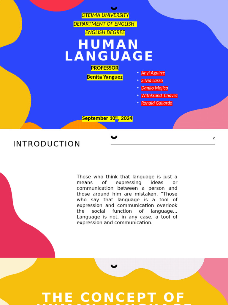 Human Language | PDF