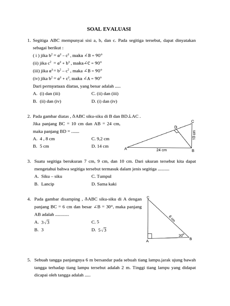 Soal Evaluasi | PDF