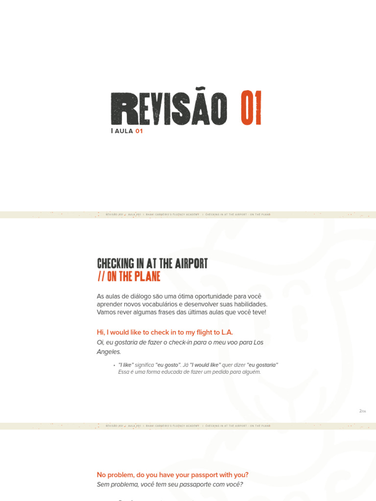Revisão #01 - Aula 1 PDF | PDF | Artes Linguísticas e Disciplina