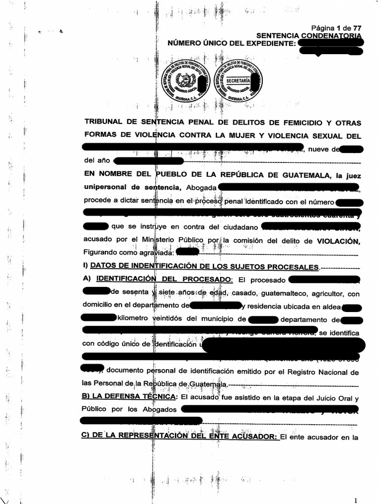 Sentencia Condenatoria | PDF