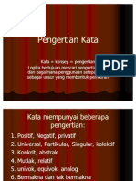 Pengertian Kata