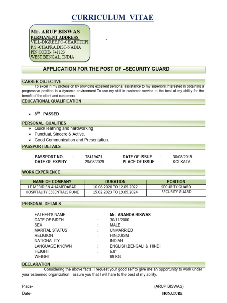 Arup CV | PDF