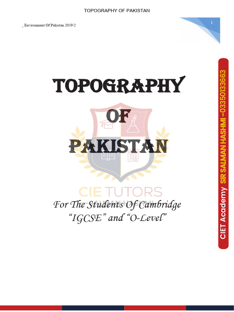 Chapter 1 Topography Notes Pdf