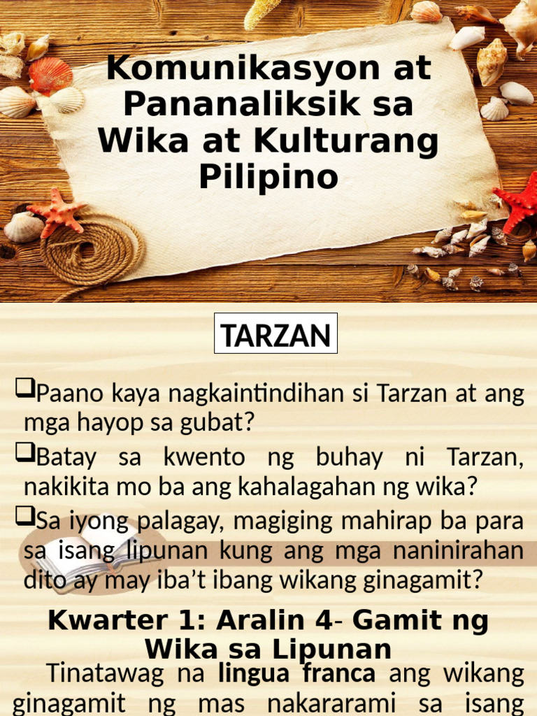 Lesson 4 Gamit NG Wika Sa Lipunan | PDF