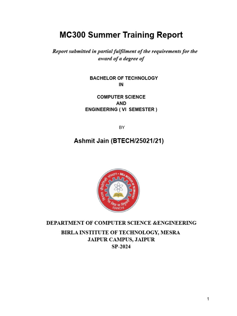 Summer Internship Report on JewelTech | PDF | Java Script | Systems ...