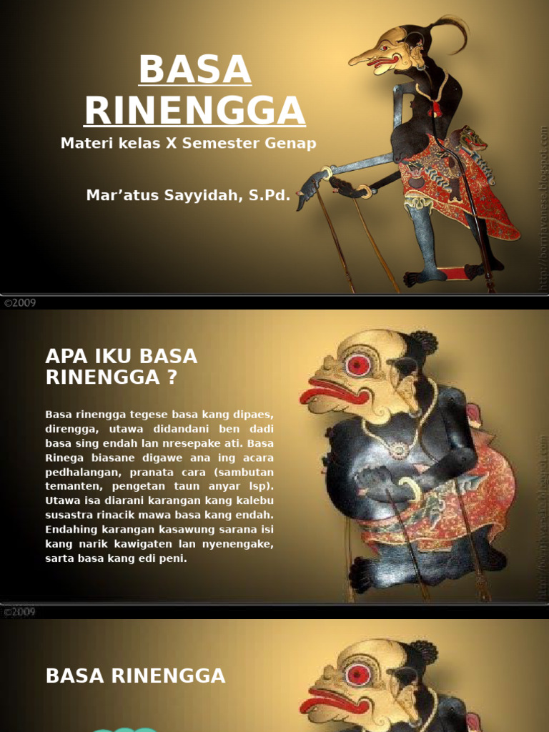Basa Rinengga | PDF