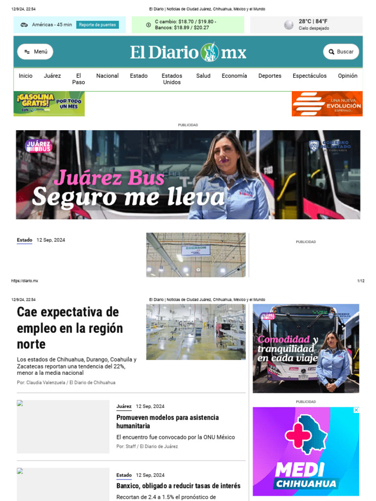 2el Diario Noticias de Ciudad Juárez Chihuahua México y El Mundo PDF