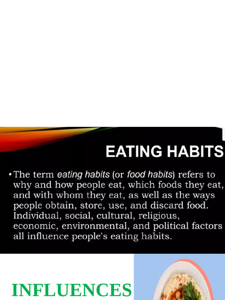 Eating Habits Pdf