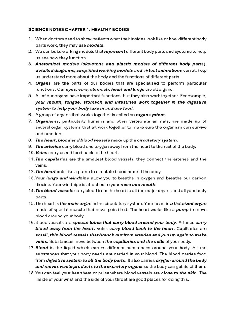 Science Notes Chapter 1 | PDF