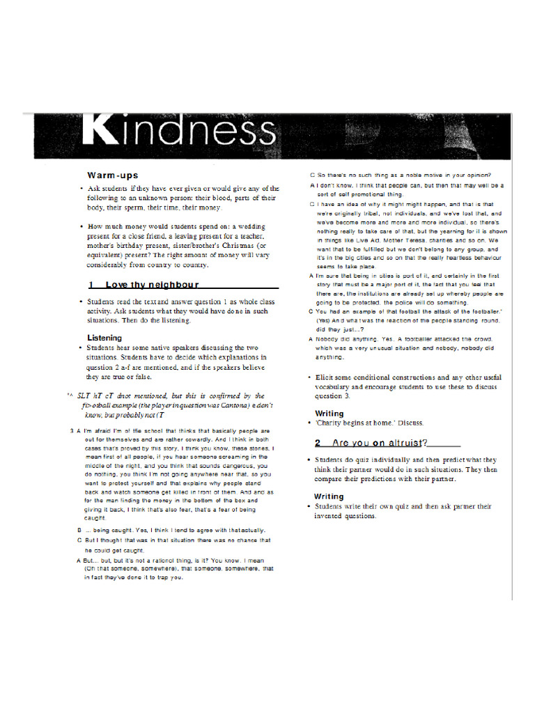 Kindness Pdf