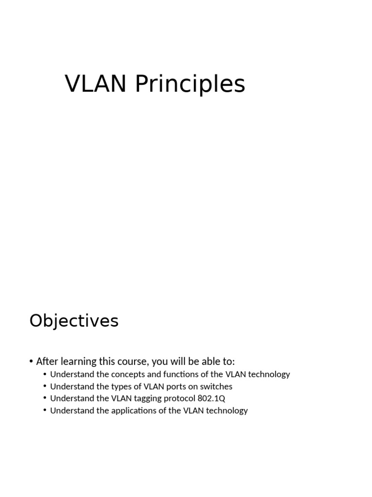 D. VLAN Principle | PDF