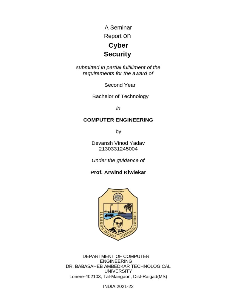 Devansh Report | PDF