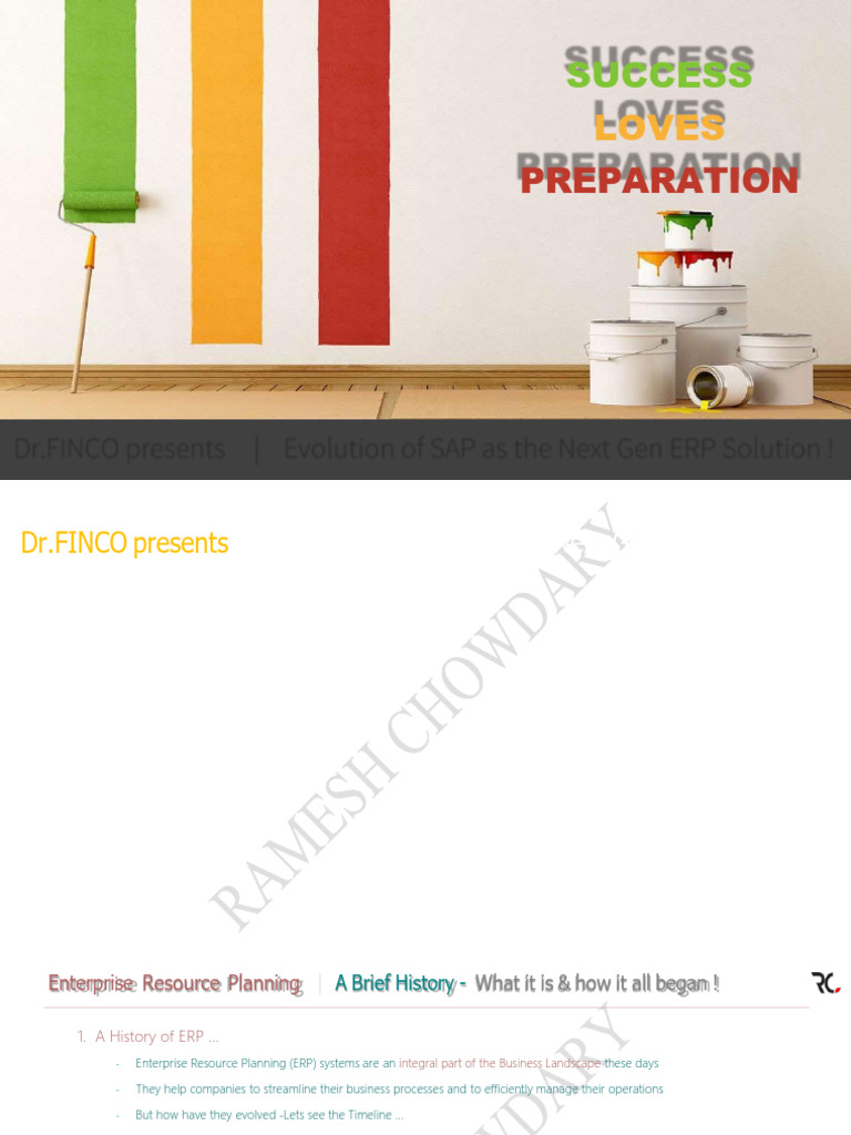 RC Evolution of ERP & SAP - VF - 21.07.2021 - Tobesent | PDF