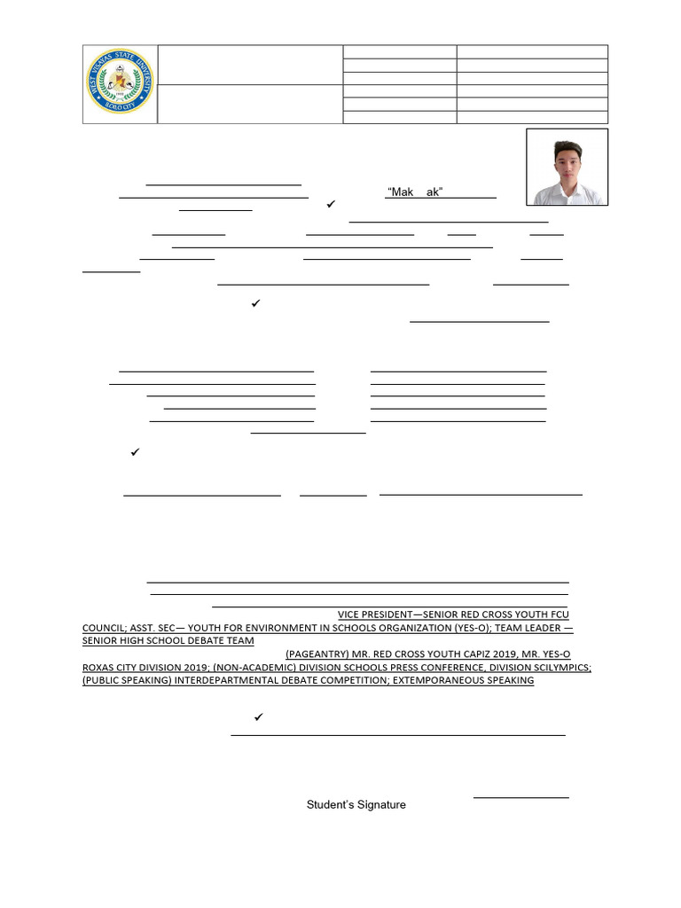 Individual Inventory Form Pascual Bsn4c | PDF