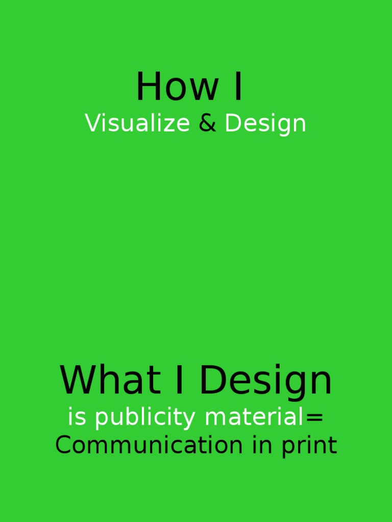 Visualizing Effective Print Design | PDF