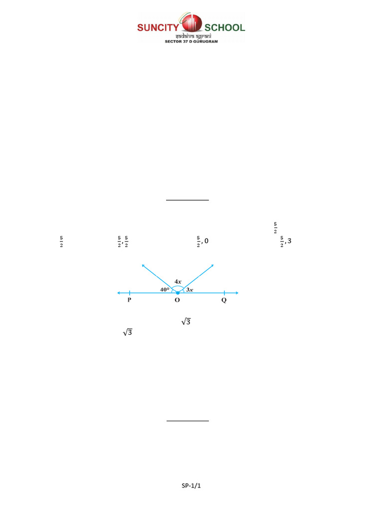 Grix Math Ut1 SP 24-25 | PDF