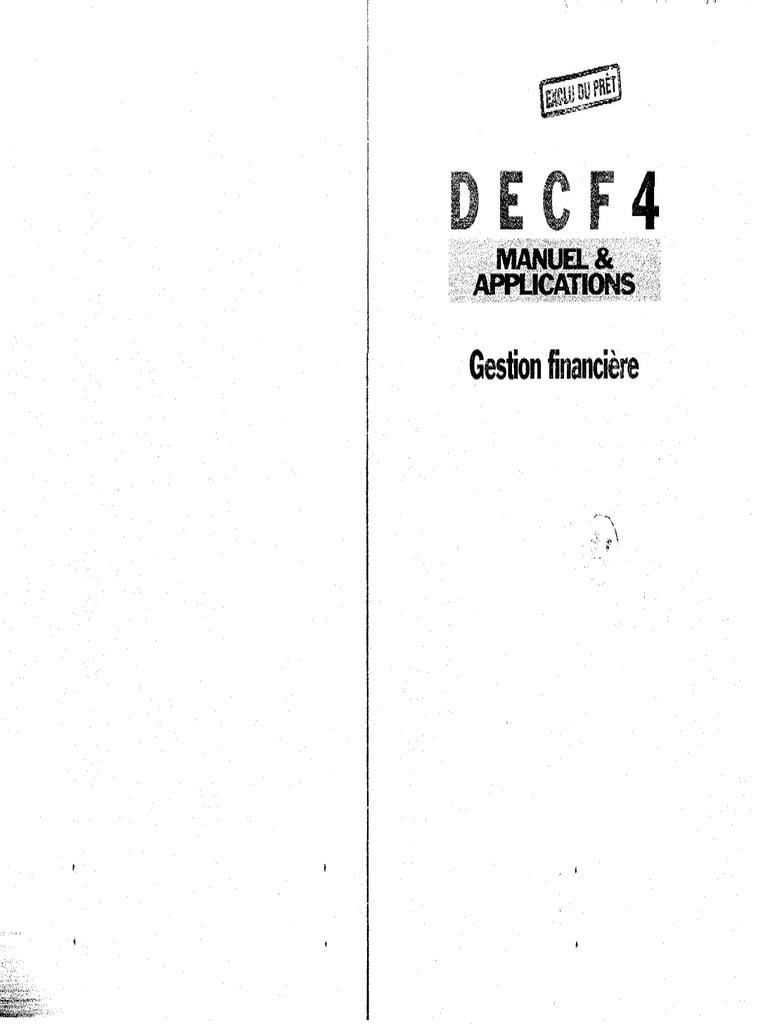 DECF 4 - Getion Financière | PDF
