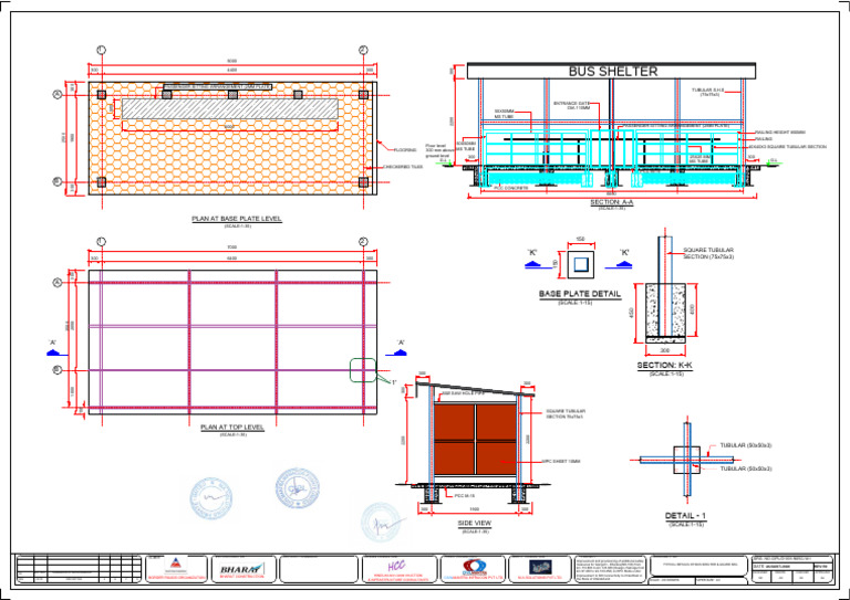 Bus Shelter & Guard Rail | PDF