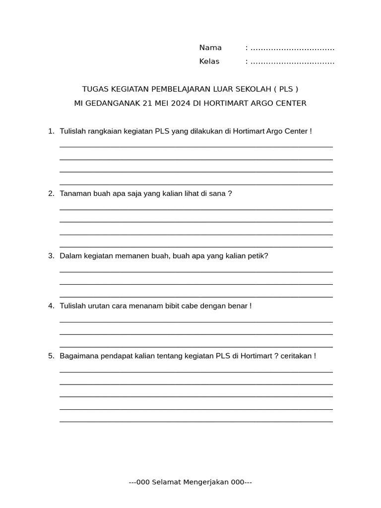 PLS Tugas | PDF
