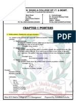 Chapter - 1 Pointers 1 Pointers 1 Pointers 1 Pointers: Shree H. N. Shukla College of I.T. & MGMT