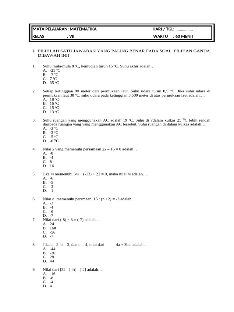 Soal Pecahan Pdf
