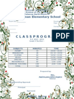 Classprogram: Silanganan Elementary School