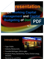 Working Capital Management-Dominos