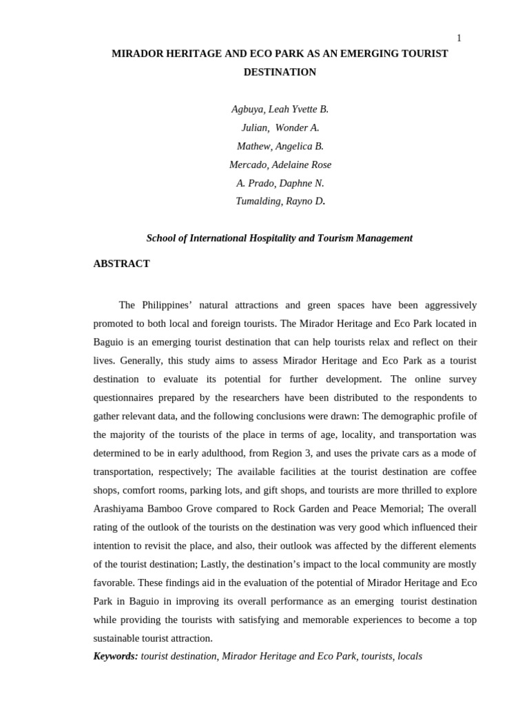 revision-mirador-heritage-and-eco-park-as-an-emerging-tourist