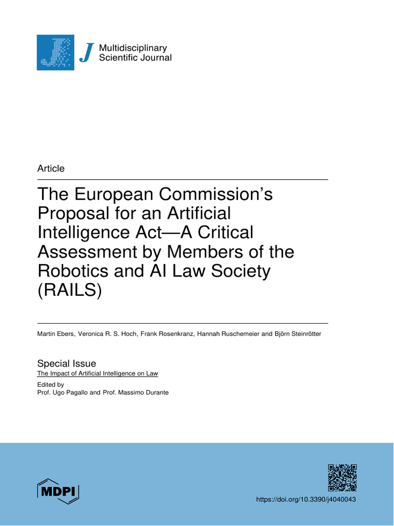 05-02 Ebers (EU AIA Draft) 2021 | PDF