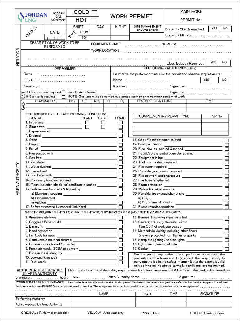 Permit To Work | PDF