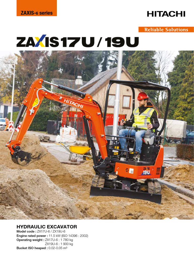 exerioページ Hitachi - ZX17U-6-ZX19U-6 - Mini Excavator - KS-EN432EUR | PDF