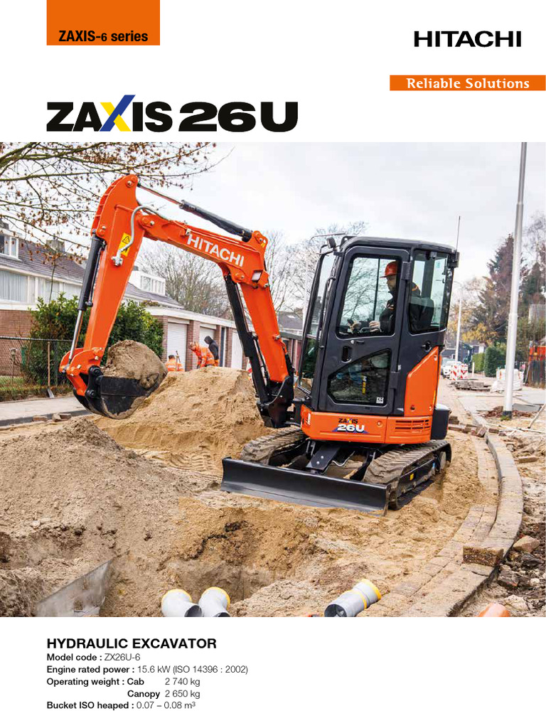 Hitachi ZX26U-6 Mini-Excavator KS-EN433EUR | PDF