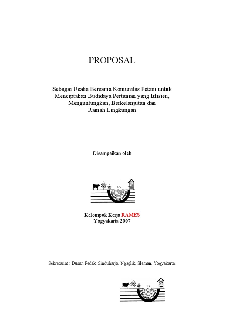 Proposal Pertanian Organik