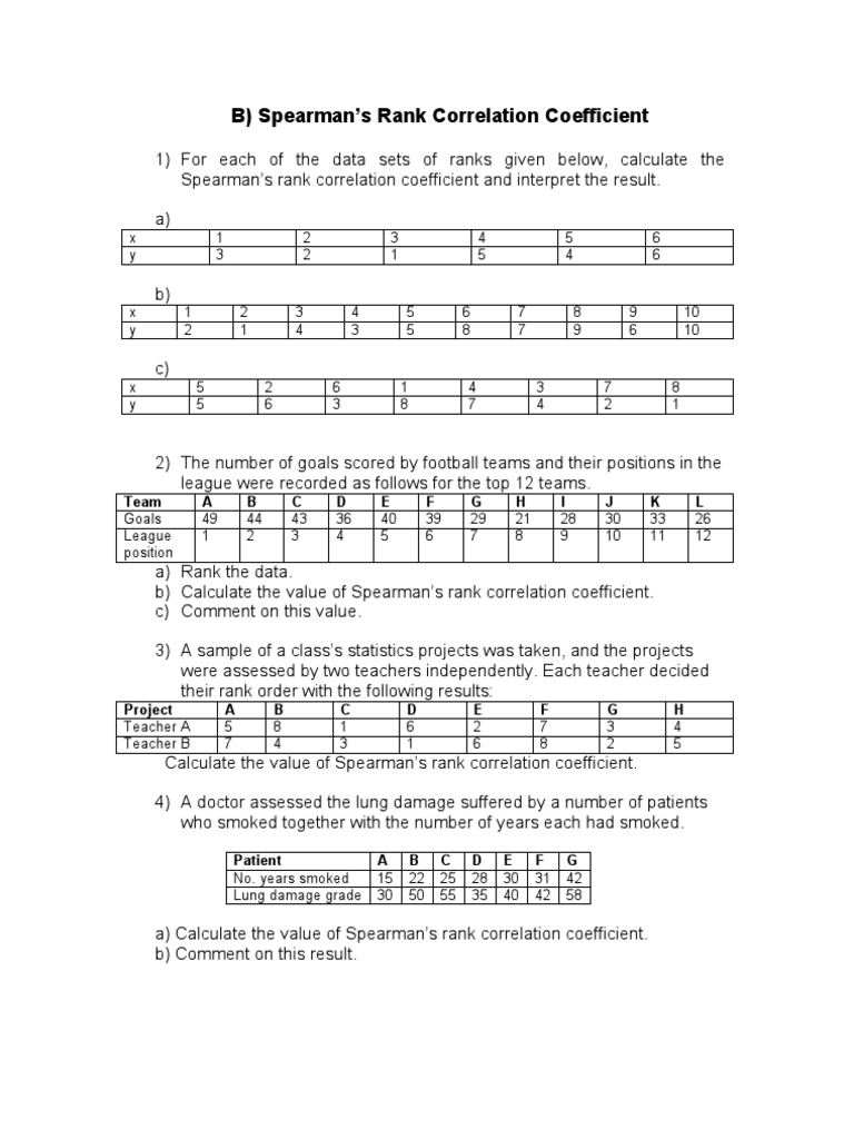 B Spearman's Homework | PDF | Teaching Methods & Materials | Technology ...