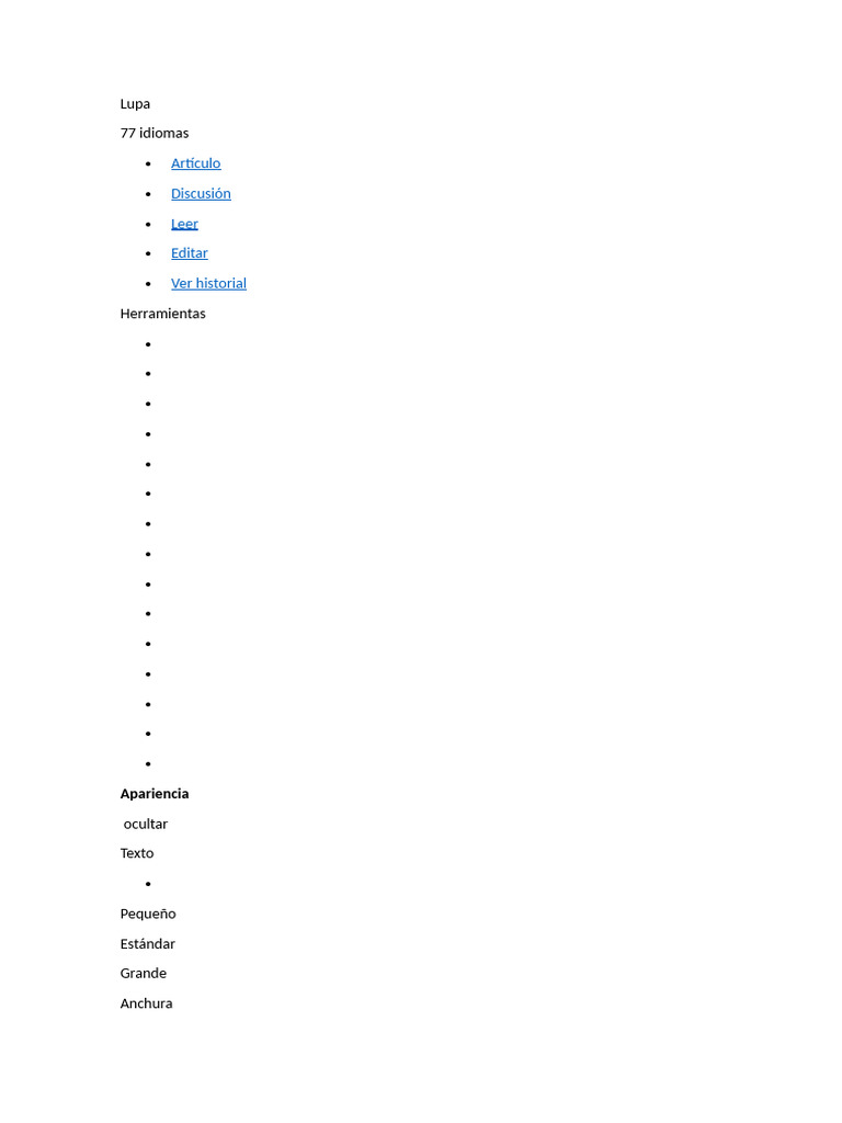 Lupa | PDF