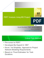 PERT AnalysisUsingMS Project