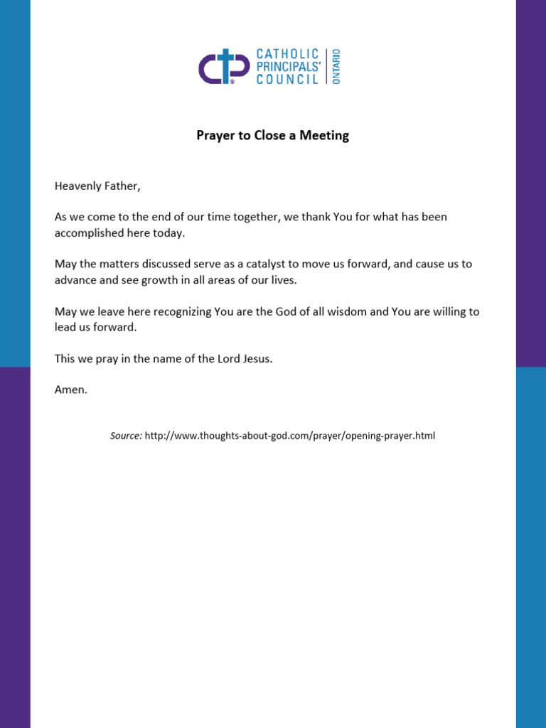 Fun Ways To Close A Meeting