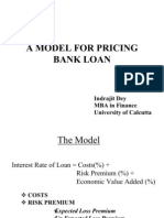 A Model For Pricing Bank Loan