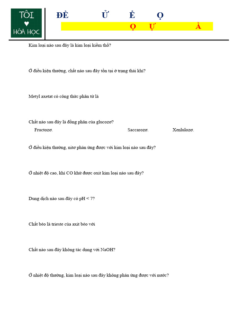 CHUYÊN KHTN - LẦN 1 | PDF