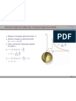 Charged Spherical Shell Electric Field Formula