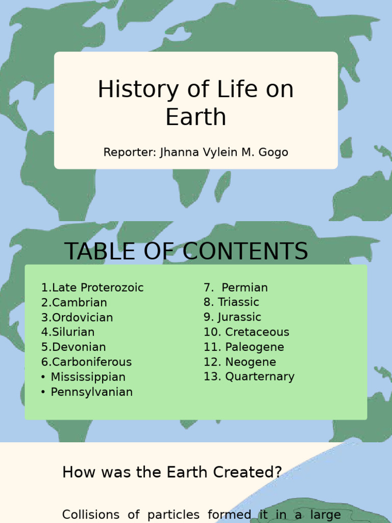 History of Life On Earth | PDF